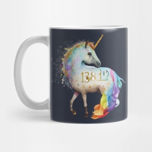 Cutie Pi day Unicorn rainbow kawaii kindergarten Mug